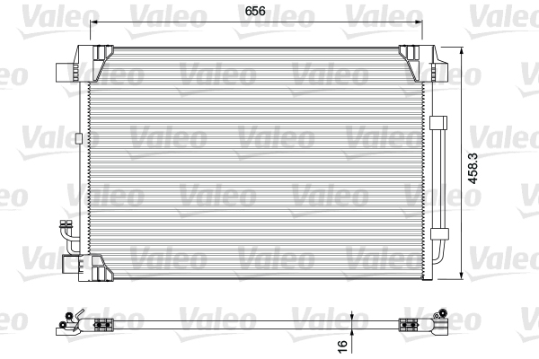 VALEO 810910 Condensatore, Climatizzatore-Condensatore, Climatizzatore-Ricambi Euro