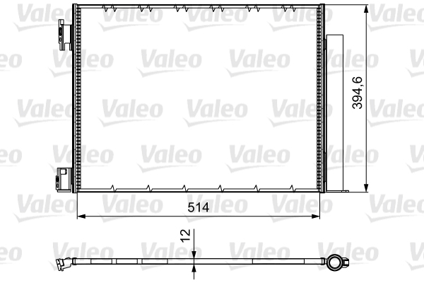 VALEO 812501 Condensatore,...