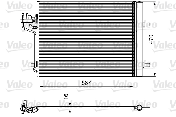 VALEO 814021 Condensatore, Climatizzatore