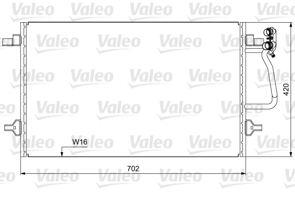 VALEO 814030 Condensatore, Climatizzatore-Condensatore, Climatizzatore-Ricambi Euro