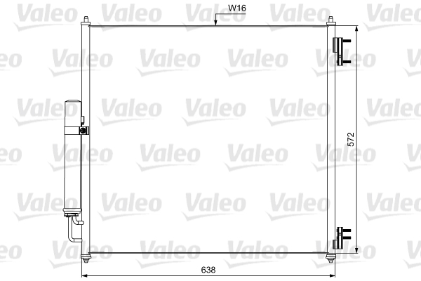 VALEO 814053 Condensatore, Climatizzatore