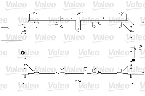 VALEO 814062 Condensatore, Climatizzatore-Condensatore, Climatizzatore-Ricambi Euro