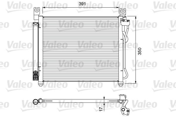 VALEO 814299 Condensatore, Climatizzatore-Condensatore, Climatizzatore-Ricambi Euro