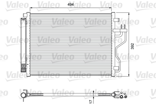 VALEO 814396 Condensatore, Climatizzatore-Condensatore, Climatizzatore-Ricambi Euro