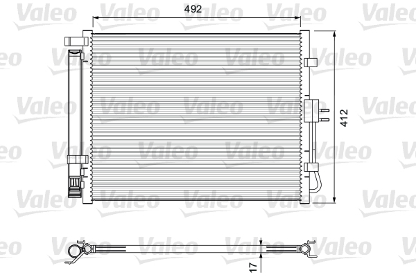 VALEO 814402 Condensatore, Climatizzatore-Condensatore, Climatizzatore-Ricambi Euro