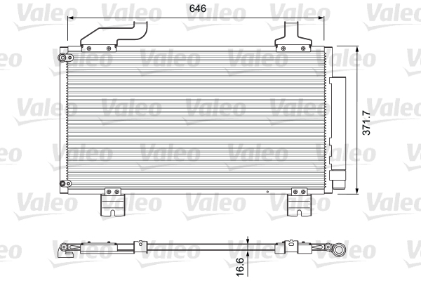 VALEO 814417 Condensatore, Climatizzatore-Condensatore, Climatizzatore-Ricambi Euro