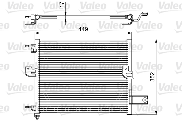 VALEO 814422 Condensatore, Climatizzatore-Condensatore, Climatizzatore-Ricambi Euro