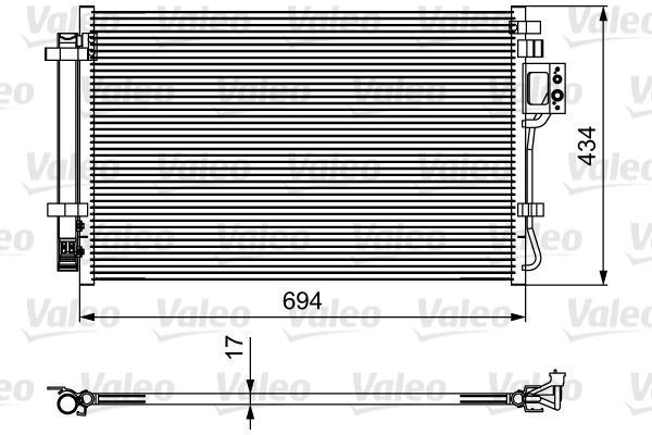 VALEO 814429 Condensatore, Climatizzatore