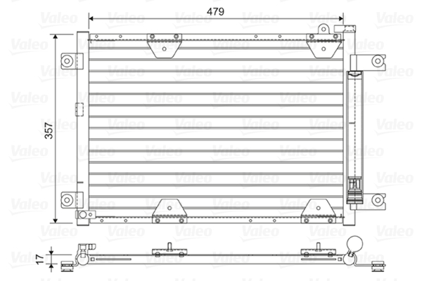 VALEO 814444 Condensatore,...
