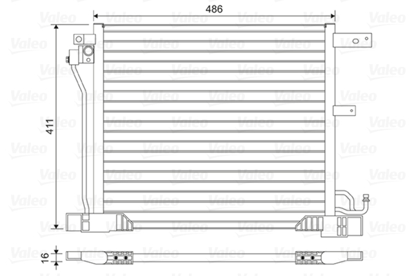VALEO 814454 Condensatore,...