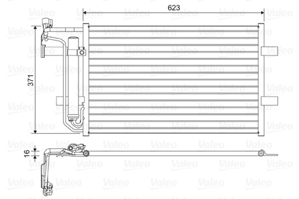 VALEO 814455 Condensatore,...