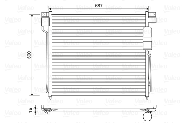 VALEO 814483 Condensatore,...