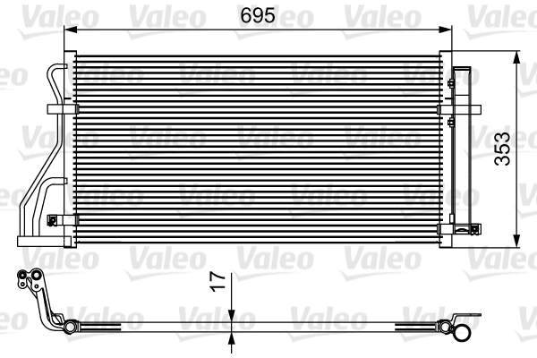 VALEO 814488 Condensatore, Climatizzatore