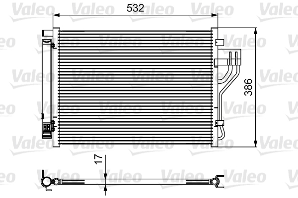 VALEO 814494 Condensatore, Climatizzatore