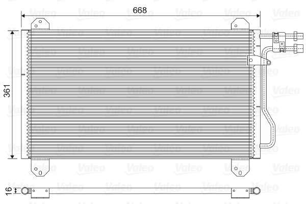 VALEO 816891 Condensatore, Climatizzatore