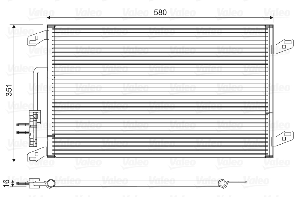 VALEO 817386 Condensatore, Climatizzatore