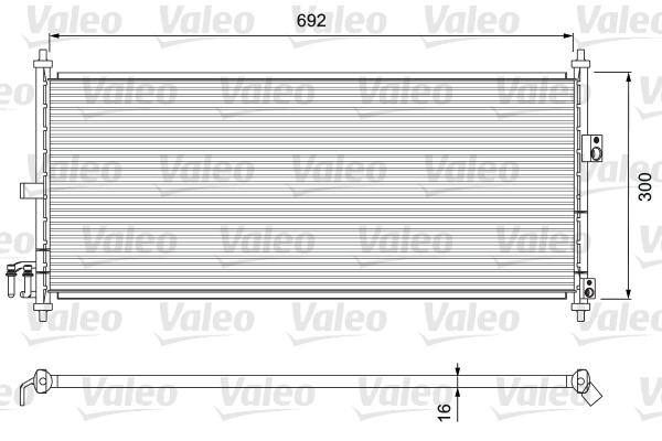 VALEO 817823 Condensatore, Climatizzatore-Condensatore, Climatizzatore-Ricambi Euro