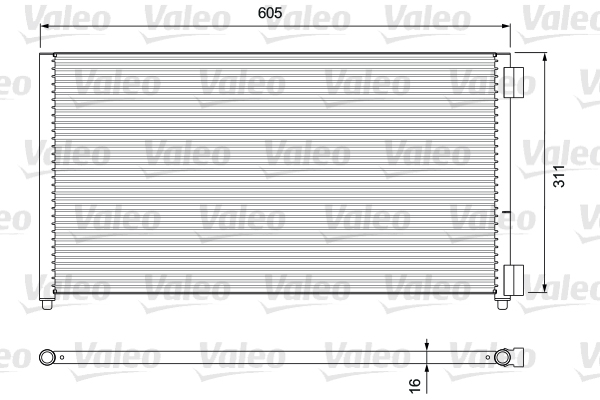 VALEO 818017 Condensatore, Climatizzatore-Condensatore, Climatizzatore-Ricambi Euro