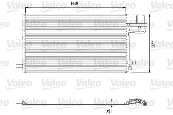 VALEO 818046 Condensatore, Climatizzatore-Condensatore, Climatizzatore-Ricambi Euro