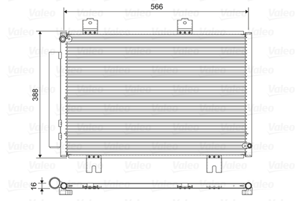 DELPHI CF20430 Kondensator, klimaanlegg