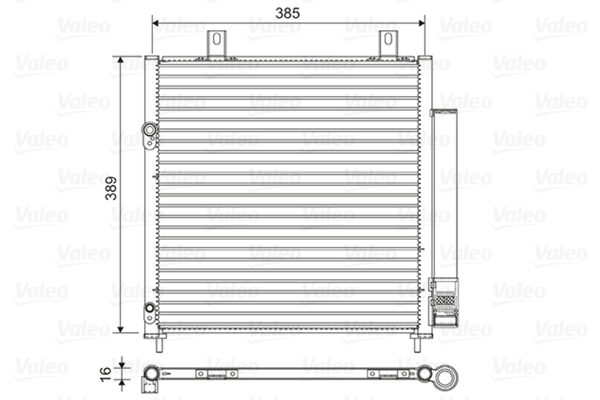 VALEO 822601 Condensatore,...