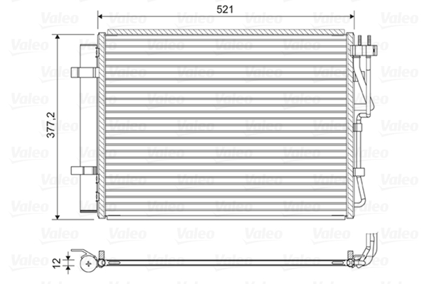 VALEO 822624 Condensatore,...