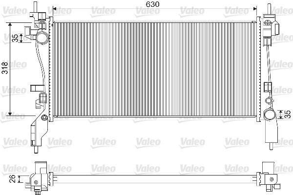 Radiator, engine cooling