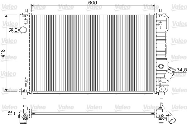 Radiator, engine cooling