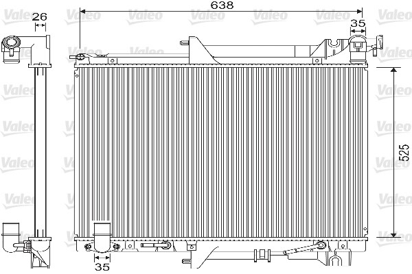 VALEO 733146 Radiatore, Raffreddamento motore