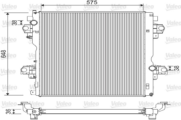 VALEO 733207 Radiatore, Raffreddamento motore-Radiatore, Raffreddamento motore-Ricambi Euro