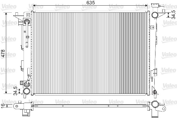 VALEO 733213 Radiator,...