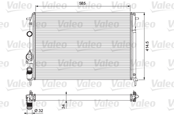 Radiator, engine cooling
