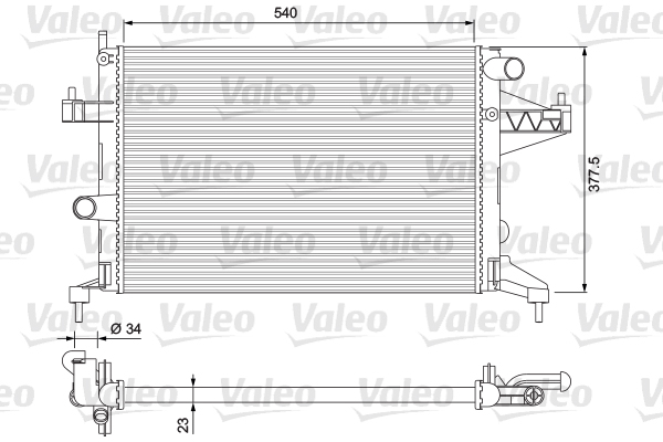 Radiator, engine cooling