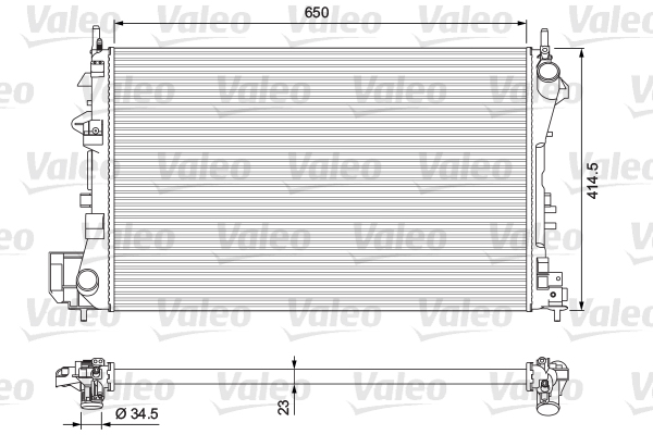 Radiator, engine cooling