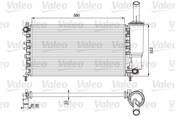 Radiator, engine cooling