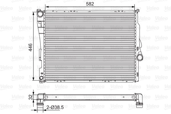 VALEO 701523 Radiatore, Raffreddamento motore