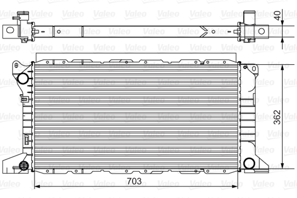 VALEO 701525 Radiatore, Raffreddamento motore