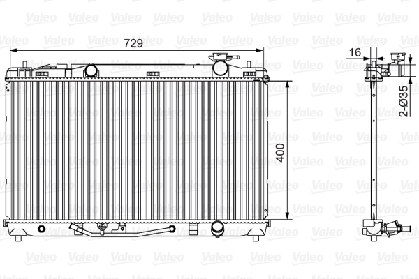 VALEO 701526 Radiatore, Raffreddamento motore