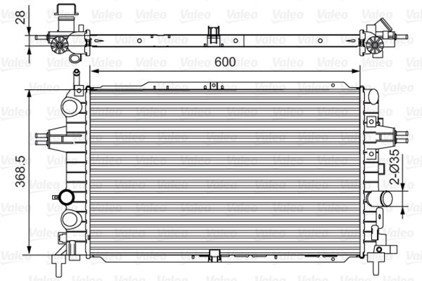 VALEO 701533 Radiatore, Raffreddamento motore