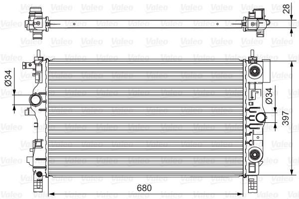 VALEO 701541 Radiatore,...