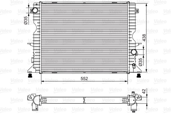 VALEO 701545 Radiatore, Raffreddamento motore