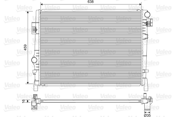 VALEO 701553 Chladič,...