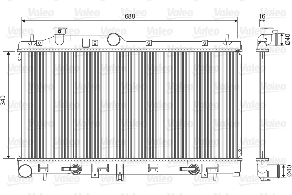 VALEO 701554 Radiatore, Raffreddamento motore