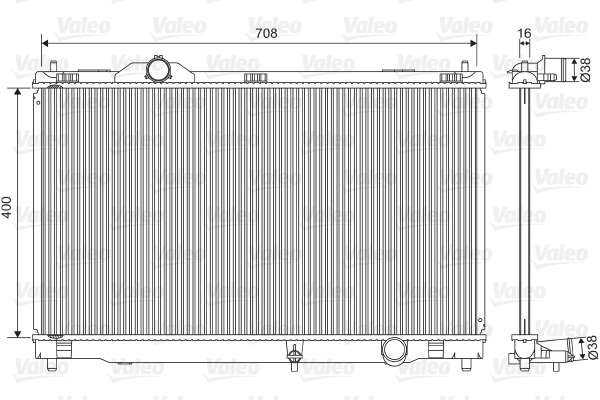 VALEO 701564 Radiatore,...