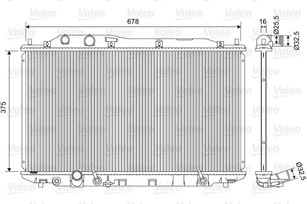 VALEO 701570 Radiatore, Raffreddamento motore-Radiatore, Raffreddamento motore-Ricambi Euro