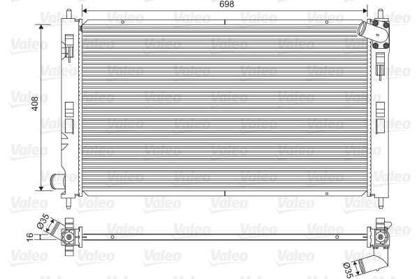 Radiator, engine cooling