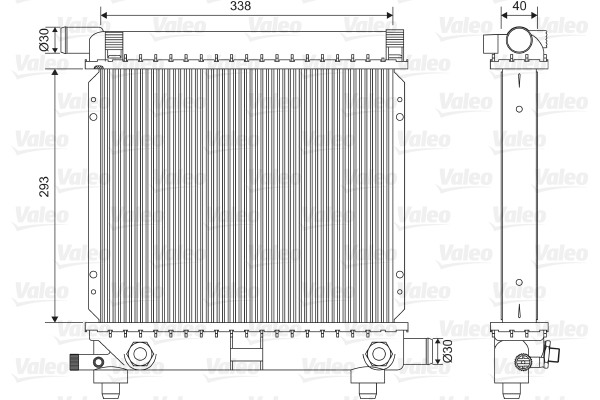 VALEO 701590 Radiatore, Raffreddamento motore-Radiatore, Raffreddamento motore-Ricambi Euro