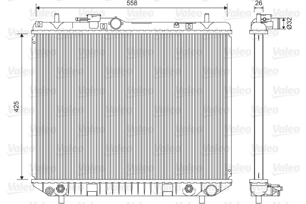 VALEO 701593 Radiatore,...