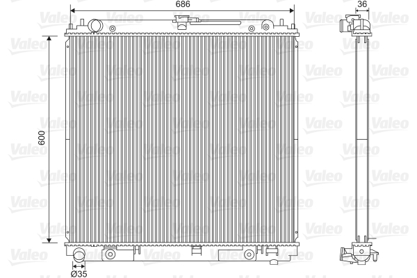 VALEO 701610 Radiatore,...