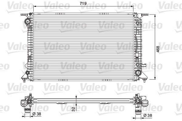 VALEO 701715 Radiatore, Raffreddamento motore